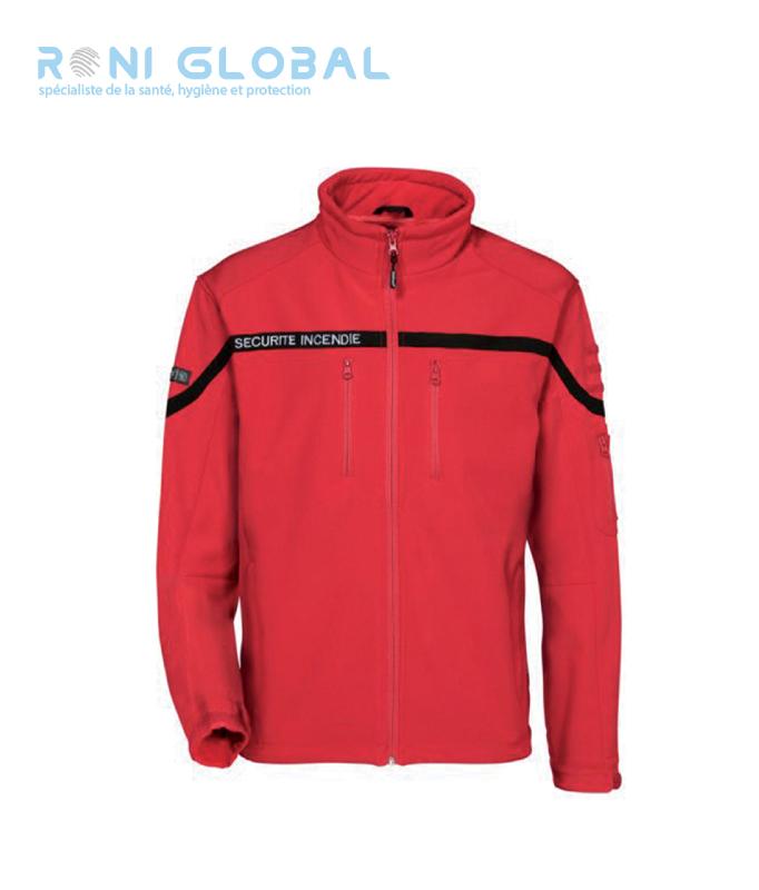 Blouson softshell sécurité incendie respirant - CITY GUARD - triple-couche imperméable et 5 poches zippées_0