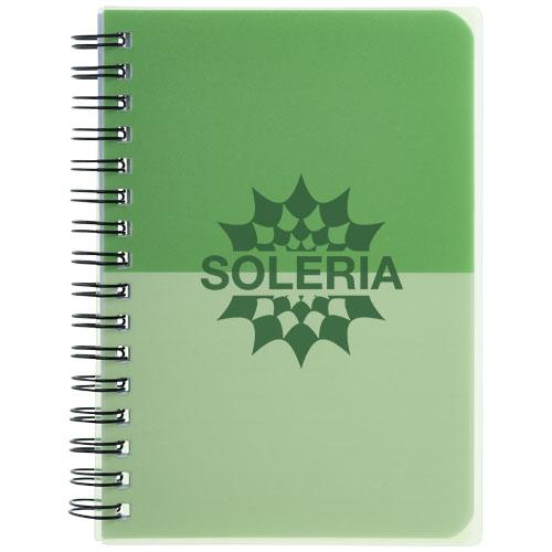Carnet de notes A6 Colour-block - 70 feuilles à spirales - Papier blanc ligné 70g/m²_0