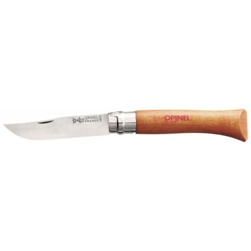 Couteaux lame en acier inoxydable manche en hêtre verni - OPINEL n°8_0