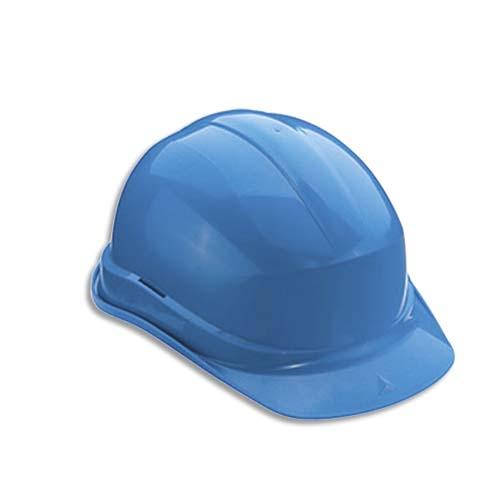 Delta plus casque de sécurité en polyéthylène avec bandeau de tour de tête réglable en397 bleu_0