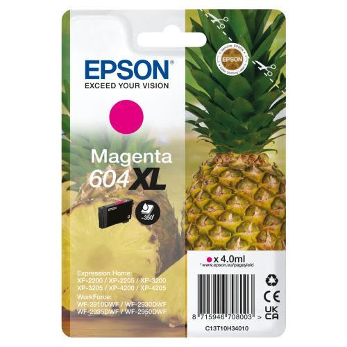 Epson cartouche jet d'encre magenta 604 xl (t10h3) c13t10h34010_0