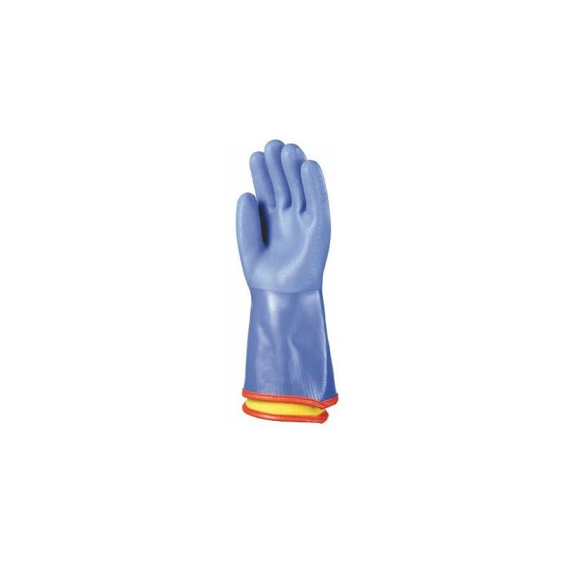 Gants pvc bleu anti froid 35cm doubl.Amovible ref 3790_0