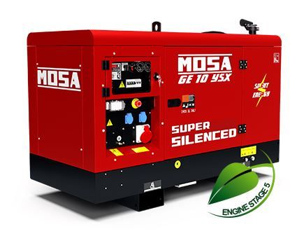 Ge 10 YSX groupe électrogène - Mosa - Diesel, 50 Hz, 9.5 kVA triphasé - Refroidissement à eau_0
