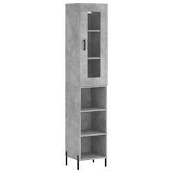 Helloshop26 - Buffet bahut commode armoire meuble de rangement organisateur cuisine salle de séjour salon haut 34,5 x 34 x 180 cm 02_0034417 - 300021_0