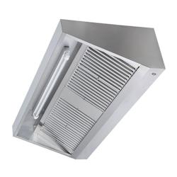 Hotte murale sans moteur 1500x900x450 mm avec éclairage, filtre et robinet de vidange PREMIUM / GOLDINOX - 3701770824595_0