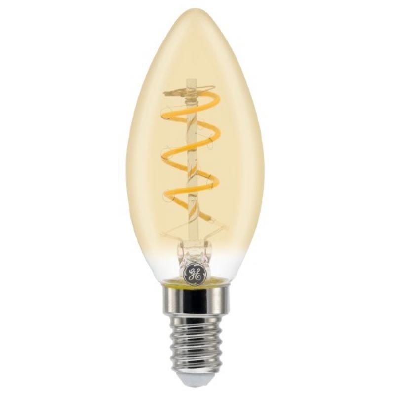Lampe led fil heliax flamme à filament ambrée 3,5w 2000k b22_0