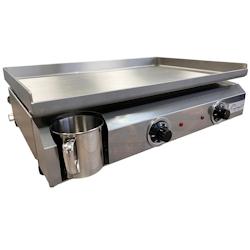 Little Balance Plancha Amplitude 60-40 - 8679 - 3000W - 300°C - IPX4 - 100% inox - surface de cuisson 590x402 - zones indépendantes - gris_0