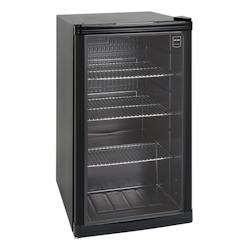 Réfrigérateur à boissons METRO Professional GPC1088 - 88 L, noir, réfrigération statique, métal/verre, 43x49x83 cm_0