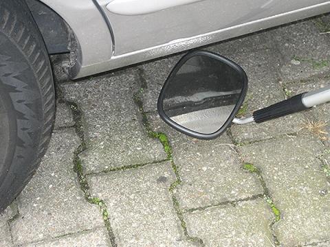 Miroir d'inspection - Système portable avec manche télescopique en aluminium anodisé et miroir convexe réglable_0