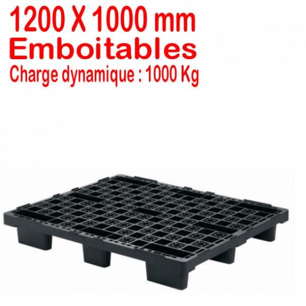 Palette en plastique usage unique - emboîtable et non rackable_0
