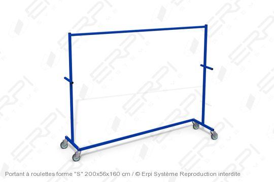 Portant à roulette forme s 200x56x160 cm - ps20056160-01e_0