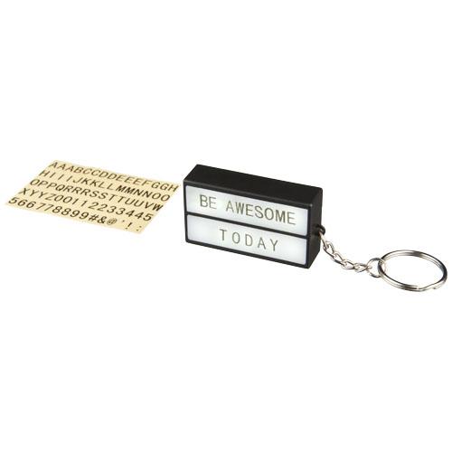 Porte-clé publicitaire avec LED Cinema - lampe LED rétro avec autocollants personnalisables - modèle 11811400_0