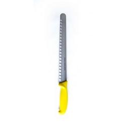 Pradel Excellence - Authentique - Couteau à jambon alvéolé 28cm sur carte - jaune 3158072116536_0