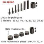 Presse d’atelier électro-hydraulique 100 tonnes motorisée COMPAC - fabrication Danemark - piston chromé dur et course 300 mm_0