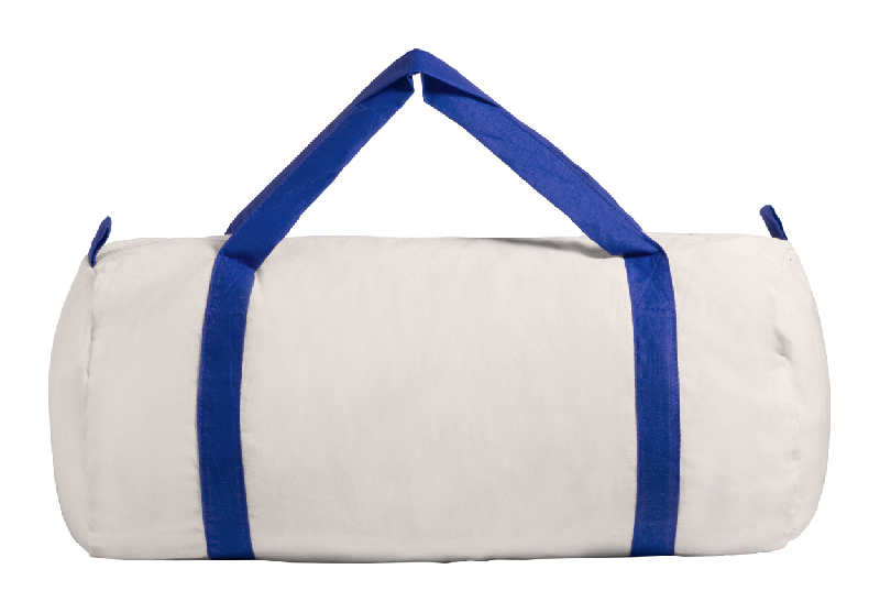 Sac de sport publicitaire - 100% coton - Anses de couleur - 100 g/m²_0