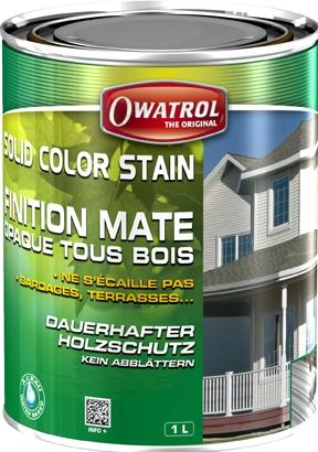Solid color stain - finition déco mate opaque - résistance aux intempéries et garantie longue durée_0