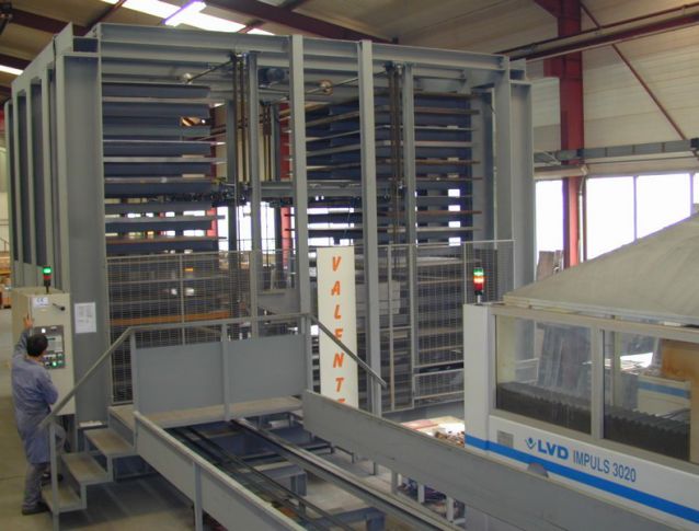 Tour de stockage de tôle - automatisé - format 3000x1500mm - charge 2 tonnes par rack_0