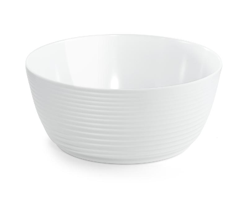 SALADIER ROND BLANC MÉLAMINE Ø 26 CM WAVE PLATEX