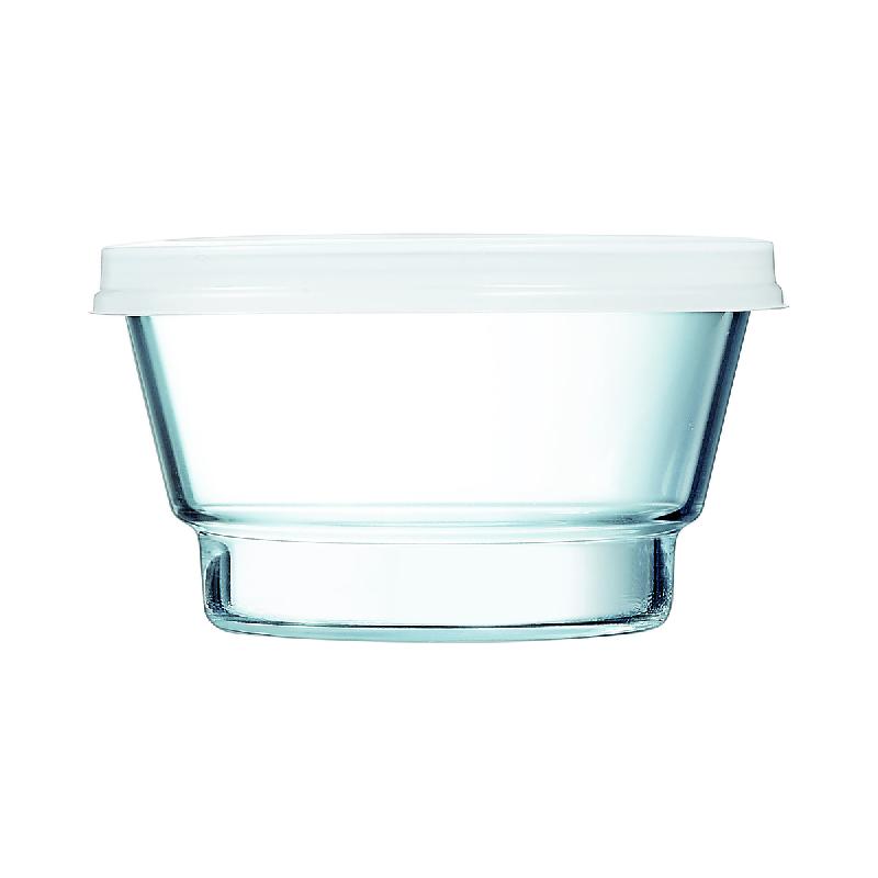 BOL AVEC COUVERCLE ROND TRANSPARENT VERRE Ø 14 CM SO URBAN ARCOROC