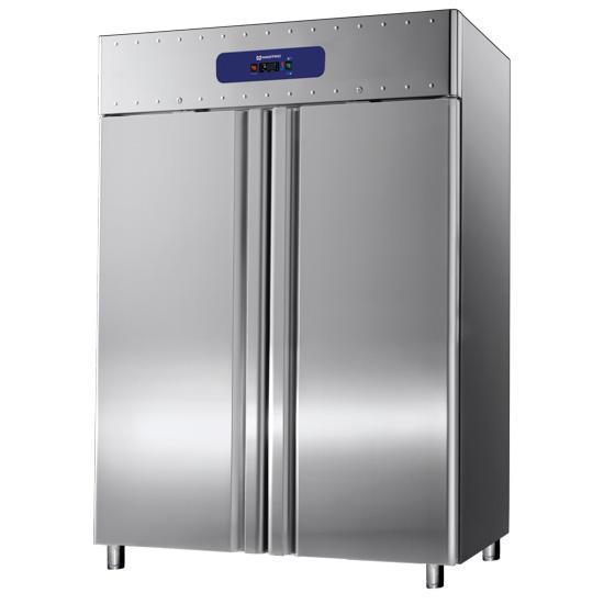Armoire réfrigérée positive inox 2 portes pleines gn2/1 température... - PBMA0201_0