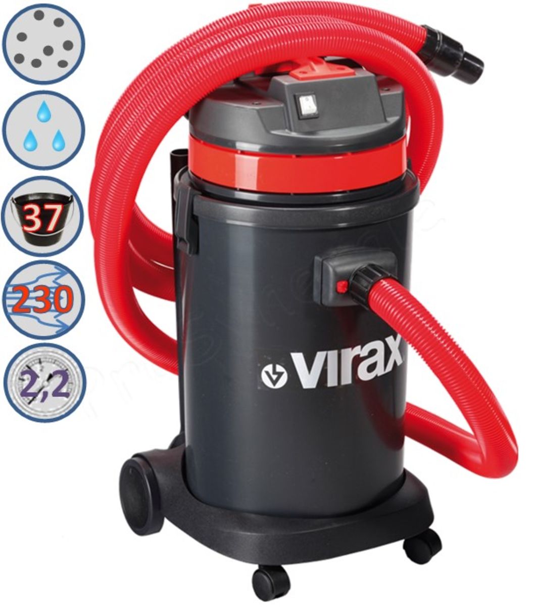 ASPIRATEUR EAU ET POUSSIÈRE VIRAX POUR CHANITIER COROTTAGE ET RAMONAGE
