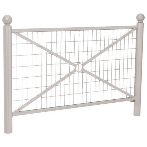 BARRIÈRE PROVINCE GRILLAGÉE 1.57 M BOULE - ZINC GRIS 7044 - PROCITY