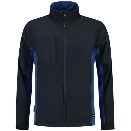 BLOUSON SOFTSHELL BICOLOR 402002 NAVY-ROYALBLUE XXL - TRICORP WORKWEAR