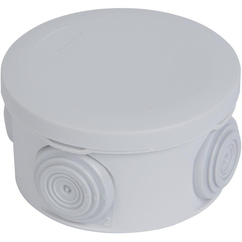 Boîte de dérivation étanche 960°C - diamètre 70mm - profondeur 35mm - 4 entrées isolantes - IP55_0