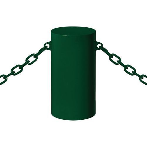 BORNE BARCELONE Ø 27 CM 2 ANNEAUX - ZINC VERT 6005 - PROCITY