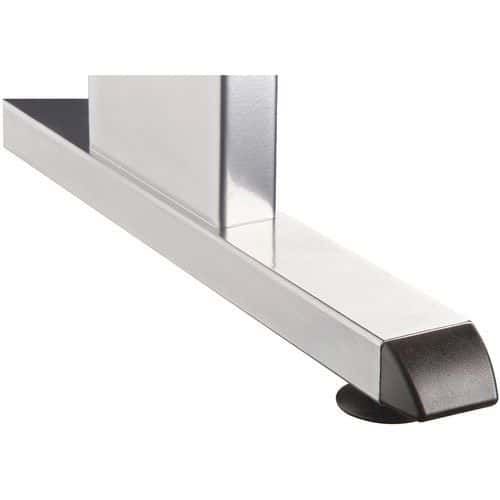 BUREAU À PIÈTEMENT EN C-140X67CM-BLANC-BLANC - HAMMERBACHER