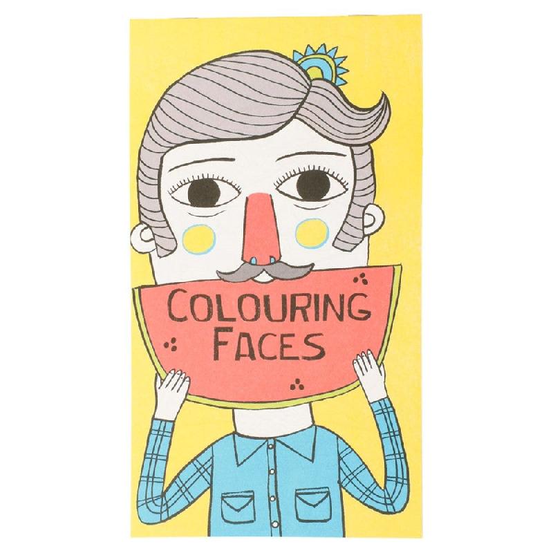 Cahier de coloriages Visages 12,5x22cm - par 100_0