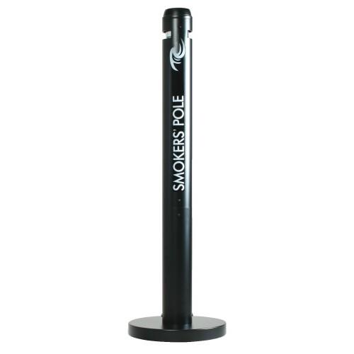 CENDRIER SUR PIED MOBILE - SMOKERS' POLE - NOIR RUBBERMAID