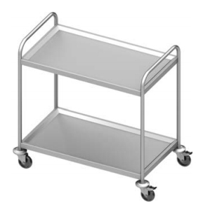 Chariot inox de service 2 niveaux 1200x600x950 - 932026120_0