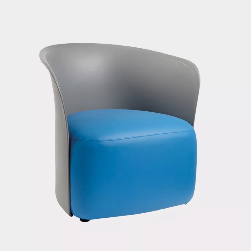 Chauffeuse 1 palce So Kiriou - Vinyle Ginkgo, Pétrole (013 32 060)_0