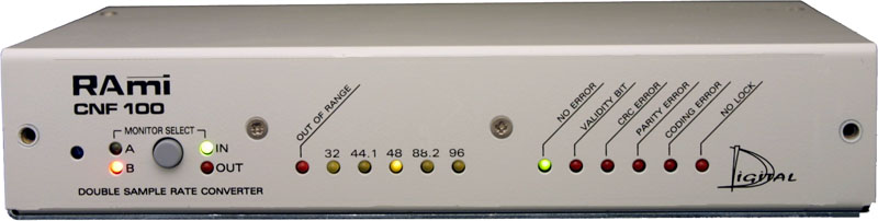 Double convertisseur de fréquence d'échantillonnage AES/EBU CNF100 - jusqu'à 96 kHz et synchronisation numérique_0