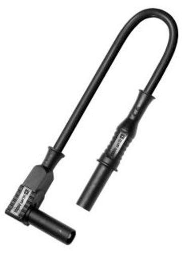CORDON DE MESURE COUDÉ MÂLE VERS DROIT MÂLE DE SÉCURITÉ DIAM.4MM, 1.5M, 0.75MM2 - COU