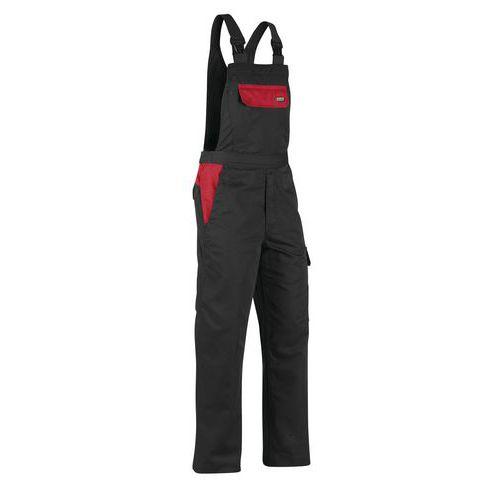 COTTE À BRETTELLES INDUSTRIE NOIR/ROUGE TAILLE 56 - BLAKLADER
