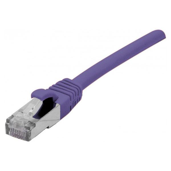DEXLAN CORDON RJ45 CATEGORIE 6A S/FTP LSOH SNAGLESS VIOLET - 0,15 M