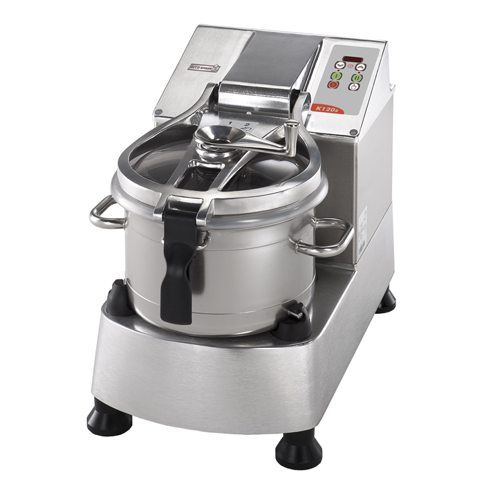 Émulsionneur K120S - 11,5 litres - 2 vitesses - Cutter mélangeur avec rotor microdenté et cuve inox_0