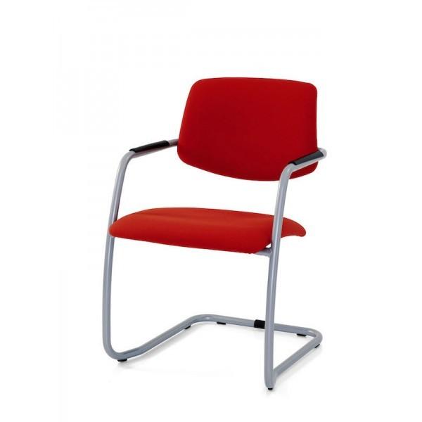 Fauteuil de réunion tissu, Roméo - Sitek - Noir_0