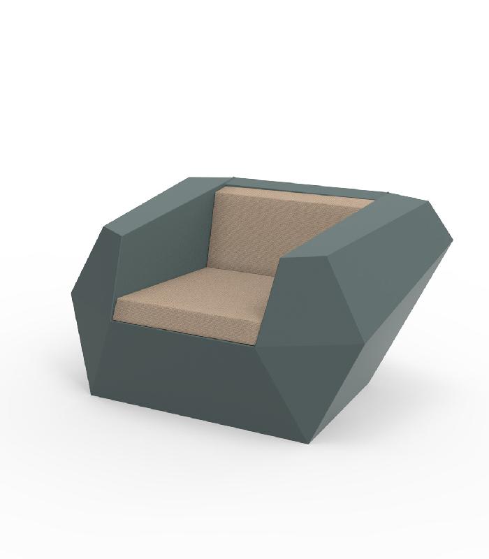 Fauteuil lounge design in & out FAZ - vert_0