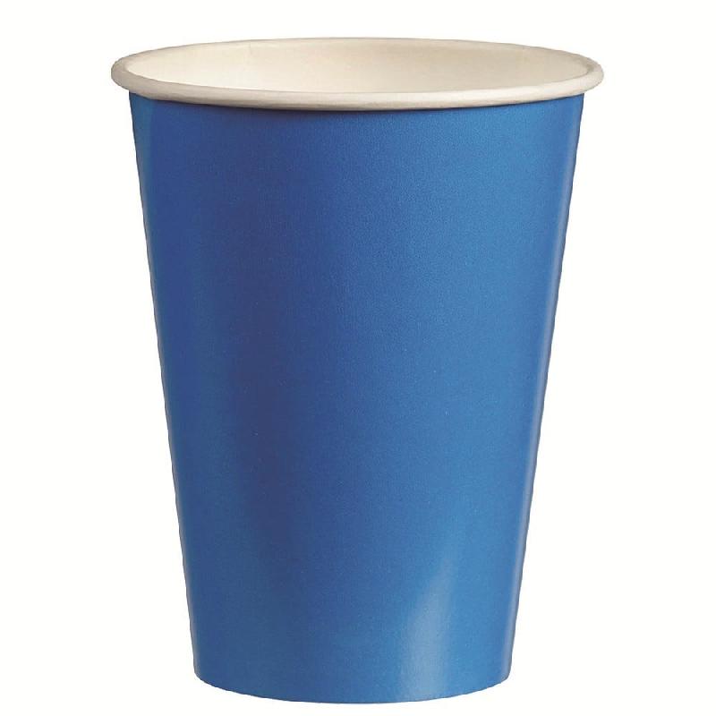 Gobelet boissons chaudes carton bleu 28cl - par 1000_0