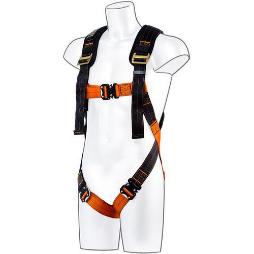 HARNAIS 1 POINT D'ANCRAGE ULTRA XL/XXL NOIR/ORANGE - PORTWEST