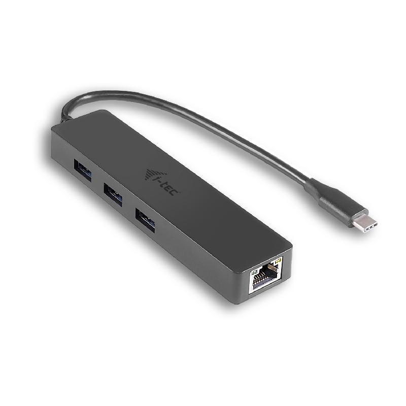 I-tec Advance USB-C Slim Passive HUB 3 Port + Gigabit Ethernet Adapter_0