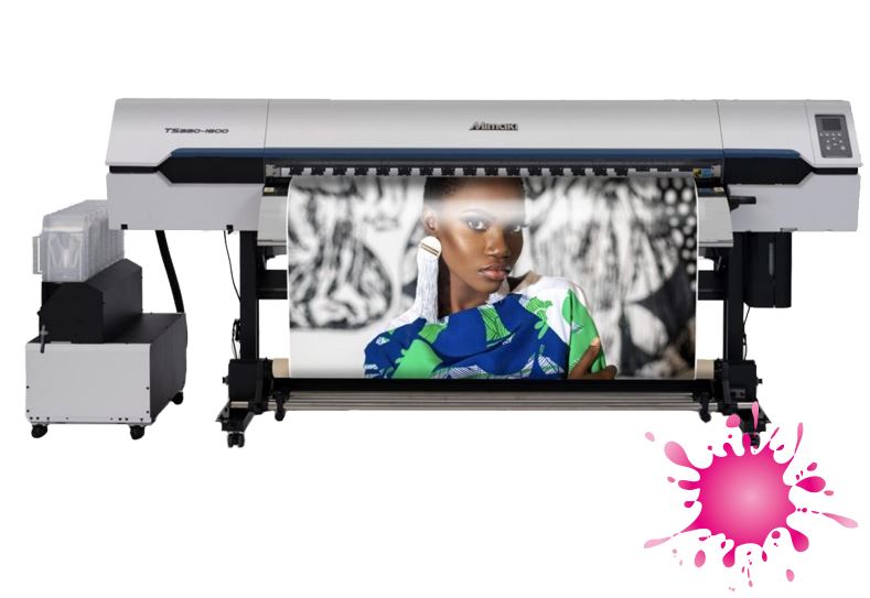 Imprimante textile grand format à jet d'encre à sublimation thermique - Mimaki TS330-1600 - jusqu'à 135 m²/heure - encres Sb411 et 8 couleurs_0