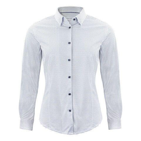 J.HARVEST & FROST IB131 PIQUE KNIT CHEMISE DAMES SKY BLUE PRINT - TAILLE L