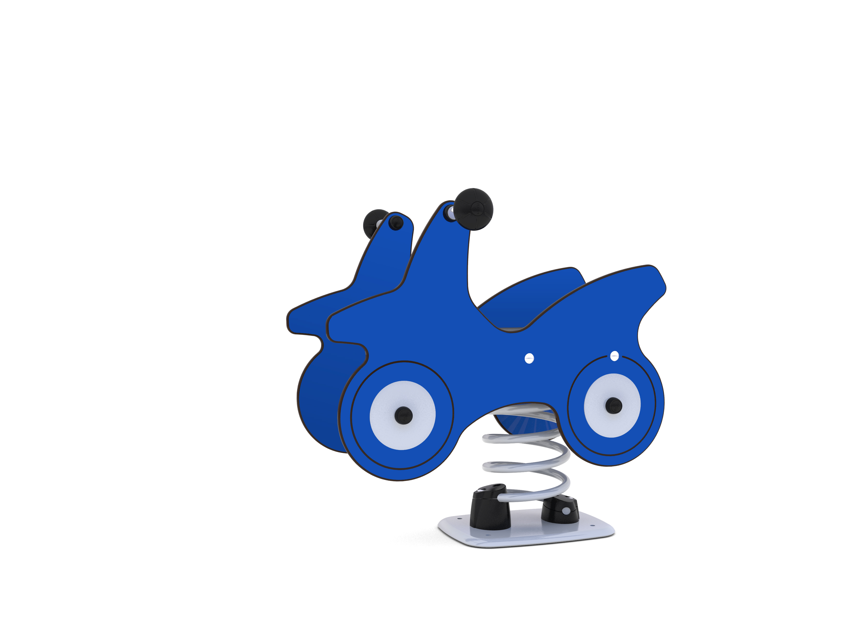 Jeu sur ressort Clay 1 place - réf 8044771 - Hags - Bleu - Fondation à enterrer_0