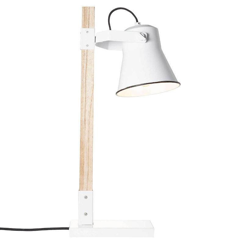 BRILLIANT LAMPE À POSER PLOW, BLANC BOIS CLAIR
