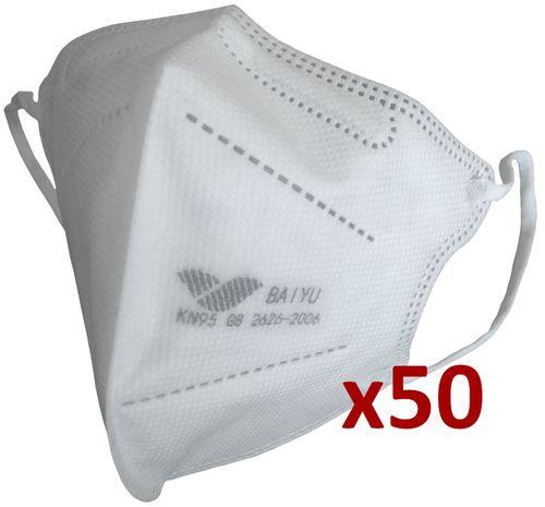 MASQUE RESPIRATOIRE KN95 (EQUIV. FFP2) SANS VALVE - POUR PROTECTION VIRUS, POUSSIÈRE