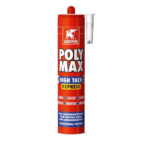 MASTIC-COLLE - MS POLYMÈRE - NOIR - PAR 12 - POLYMAX HIGHTACK EXPRESS GRIFFON